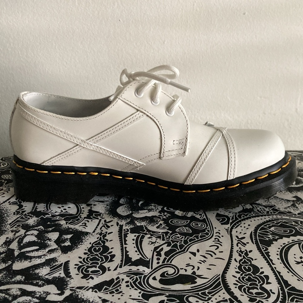 Dr. Martens 1461 Bow Oxford Smooth Leather Shoes White NEW 8 - Picture 6 of 9